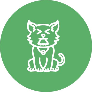 Kusan Kedi Minimum Yüksek Çözünürlüklü Vektör Düzeni