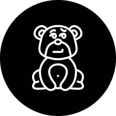 Sırıtkan Ayı Zarif Vektör Sanat Nesnesi