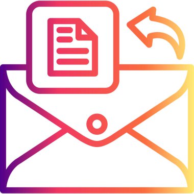 E- posta Dosyası Zarif Vektör Sanat Nesnesi