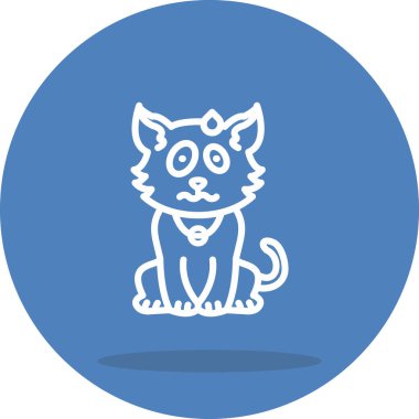 Sinirli Kedi Yaratıcı Modern Düz Vektör Tasarımı