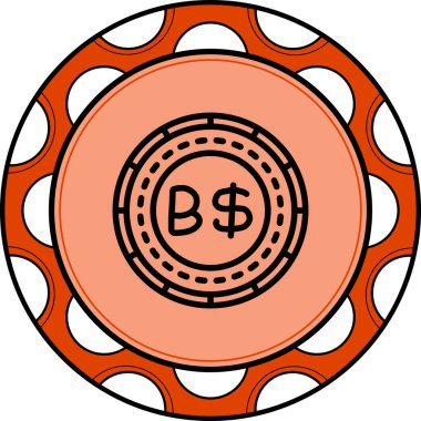 Brunei Madeni Para Yüksek Çözünürlüklü Vektör Düzeni