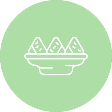 Samosa Yaratıcı Eşsiz Markalaştırma Vektörü Elemanı