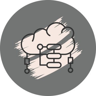 Bulut Günlüğü Modern Dengeli Markalaştırma Vektörü Sembolü