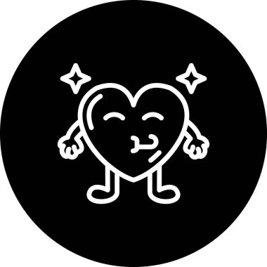 Kutlama Kalp Biçimli Damgalama Vektörü Özelliği