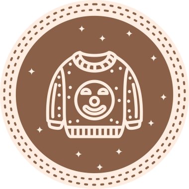 Palyaço Minimum Düz Kullanıcı Deneyimi Sembolü