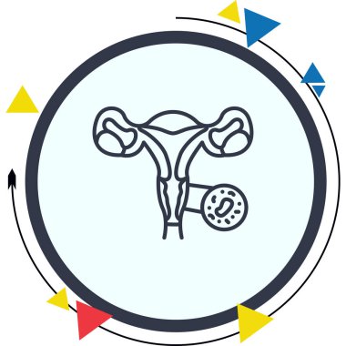 Servikal Tarama Eşsiz Düz Dijital Tasarım Nesnesi