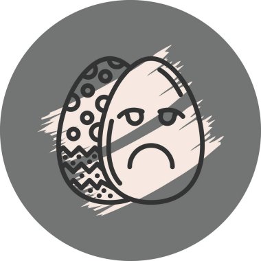 Paskalya Somurtması Yumurta Çağdaş Yenilikçi Dijital Tasarım Varlığı