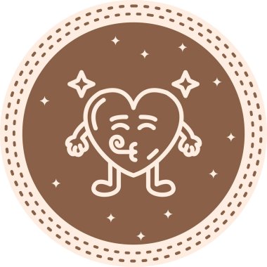 Kalp Partisi Profesyonel Asgari Yaratıcı Grafik Nesnesi