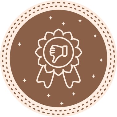 İnceleme Rozeti Bold Eşsiz Web Grafik Çizimi