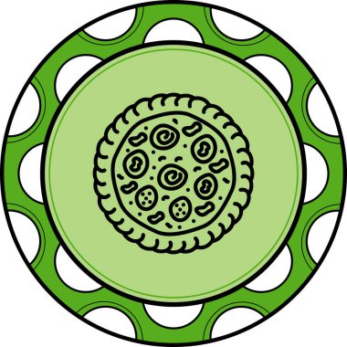 Pizza Sofistike Temiz Ürün Grafik ŞekliName