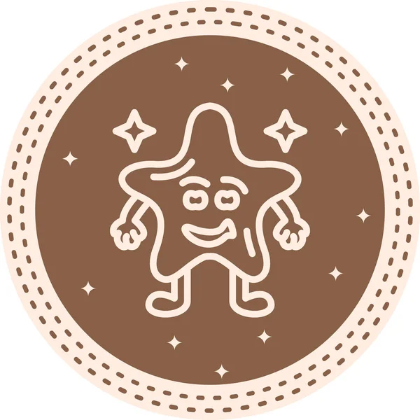 Grinning Star Profesyonel Asgari Yaratıcı Grafik Nesnesi