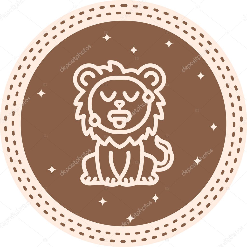 Hot Lion Dynamic Modern Creative Vector Asset