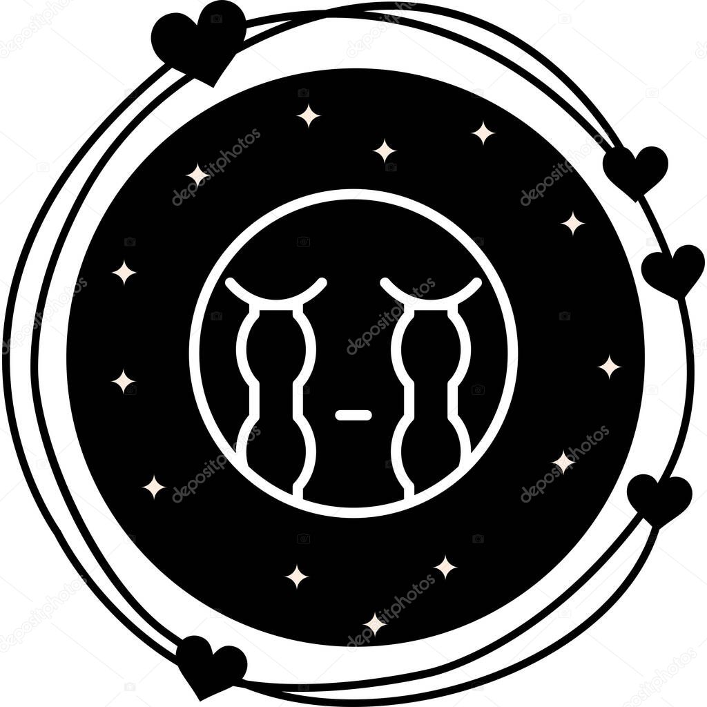 Loudly Crying Modern Balanced Branding Vector Symbol