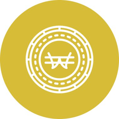 Kuzey Kore Madeni Parası, Dengeli Marka Vektörü Sembolü