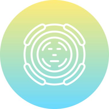 Yüz Kimliği Kalın Web Grafiksel Çizimi