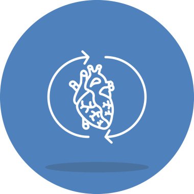 Kardiyak Rehabilitasyon Yaratıcı Fonksiyonel Web Grafik Sembolü