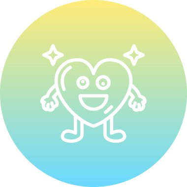 Çılgın Yürek Eşsiz Web Grafik Çizimi