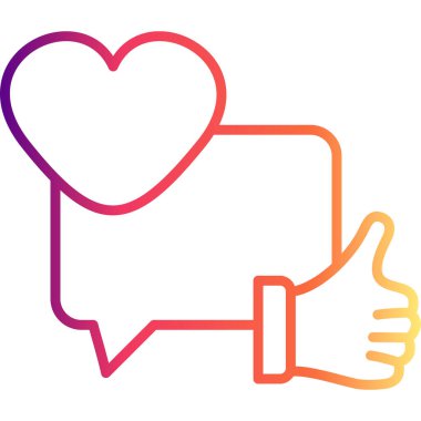 Geribildirim Beğeni Modern Dijital Sanat Nesnesi