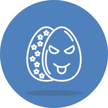 Paskalya Yumurtası Kalın Web Grafik Çizimi