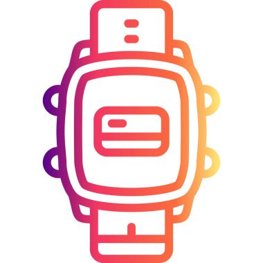 Akıllı Saat Kredi Kartı Çağdaş Yenilikçi Dijital Tasarım Varlığı