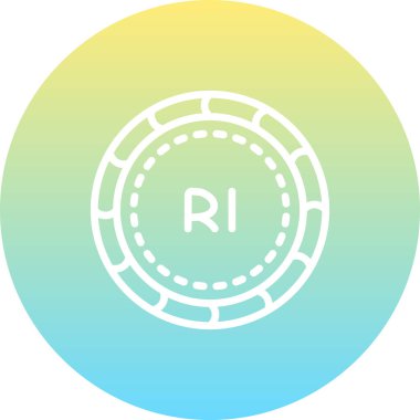 Riyal Yaratıcı Modern Düz Vektör Tasarımı