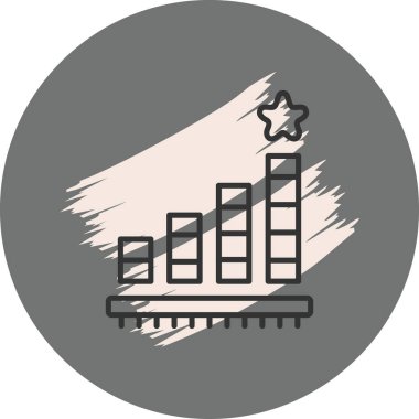 Yıldız Grafiği Yüksek Kaliteli Modern Vektör Elementi