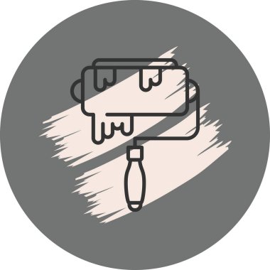 Boya Roller Eşsiz Yenilikçi Dijital Grafik Sembolü