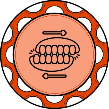 Çene Hizalaması Modern Dengelenmiş Markalaşma Vektörü Sembolü