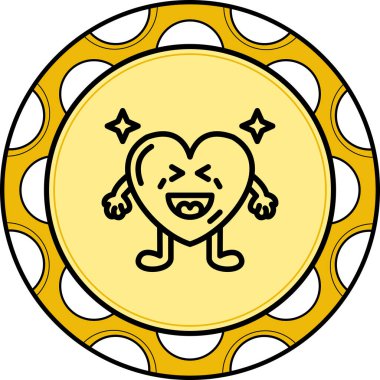 Gülen Kalp Dengeli Profesyonel Düz Sanat Düzeni