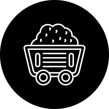 Mining Cart Yüksek Kaliteli Grafik Sembolü