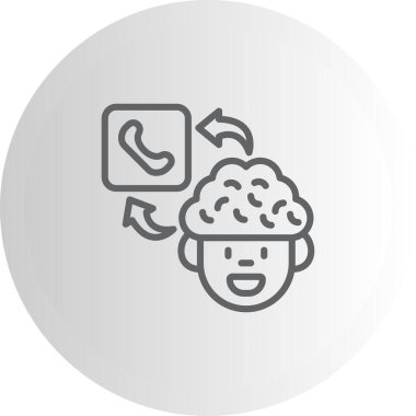 Beyin Telefonu Dengeli Yenilikçi Ürün Grafiksel Elementi