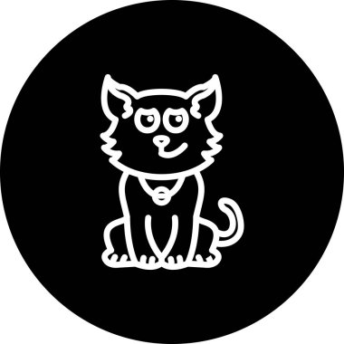 Yuvarlanan Gözlü Kedi Minimum Vektör Sanatı Özelliği