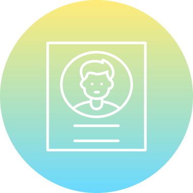 Profil Belgesi Eşsiz Soyut Markalaştırma Grafiksel Şekli