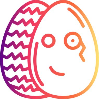 Paskalya Tekli Yumurta Zarif Çağdaş Dijital Grafik Özelliği