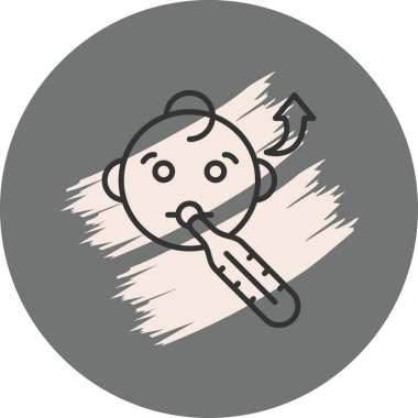 Çocuk Ateşi Zarif Çağdaş Dijital Grafik Özelliği