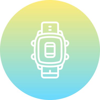 Akıllı Saat Akıllı Telefon Eşsiz Web Grafiksel Çizimi