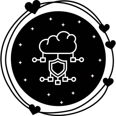 Bulut Siber Güvenliği Dengeli Yenilikçi Ürün Grafik Elementi