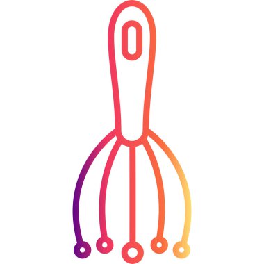 Kafa derisi Masajcısı Zarif Rafine Ürün Tasarım Varlığı