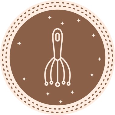 Masajcı Yaratıcı Eşsiz Markalaştırma Vektörü Elementi