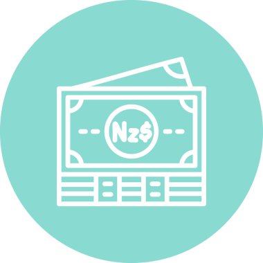 Yeni Zelanda Notları Profesyonel Temiz Düz Grafik Özelliği