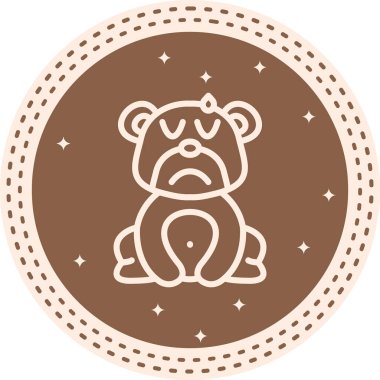 Hayal kırıklığı ayı stili profesyonel yaratıcı sanat objesi