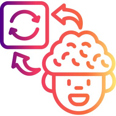 Beyin Geri Dönüşümü Eşsiz Soyut Markalaşma Grafiksel ŞekliName