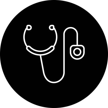 Stetoskop Dengeli Özel Düz Vektör Düzeni