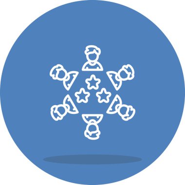 Topluluk Gözden Geçirmesi Ayrı Modern Dijital Tasarım Elemanı