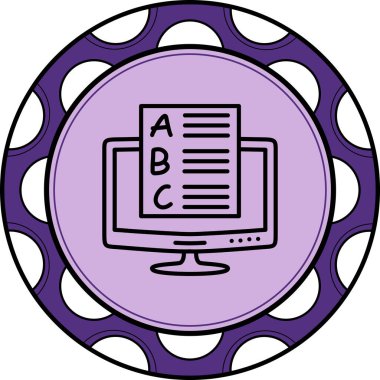 Çevrimiçi Test Eşsiz Düz Dijital Tasarım Nesnesi