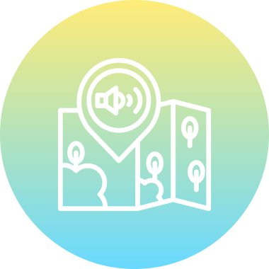 Konum Ses Yaratıcı Minimum Vektör Sanatı Özelliği