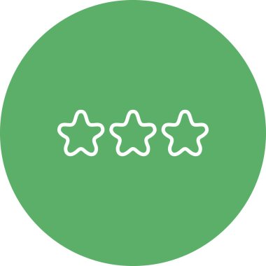 Üç Yıldız Derecelendirme Yaratıcı Yüksek Çözünürlüklü Grafik Elementi