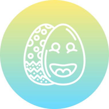 Paskalya Sportif Yumurta Dengeli Özel Düz Vektör Düzeni