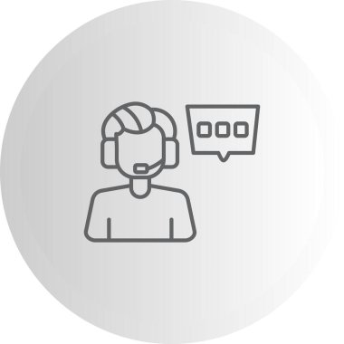 Canlı Sohbet Desteği Profesyonel Asgari Yaratıcı Grafiksel Nesne