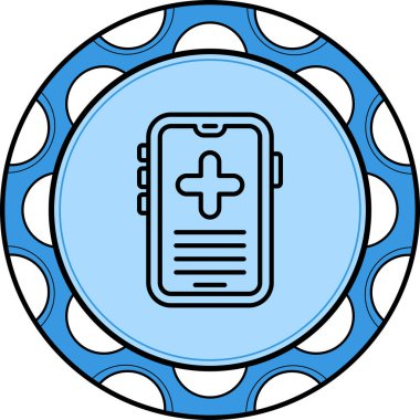 akıllı telefon simgesi, vektör illüstrasyonu basit tasarım